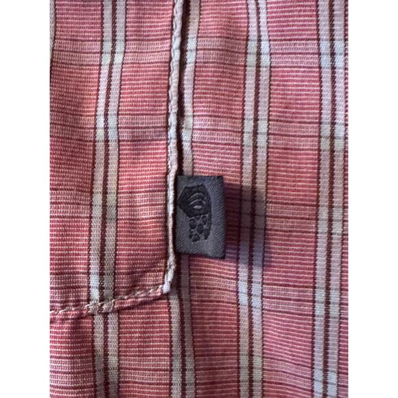 Mountain Hardwear Short sleeve oudoorr adventure shirt micro plaid L - Picture 4 of 7